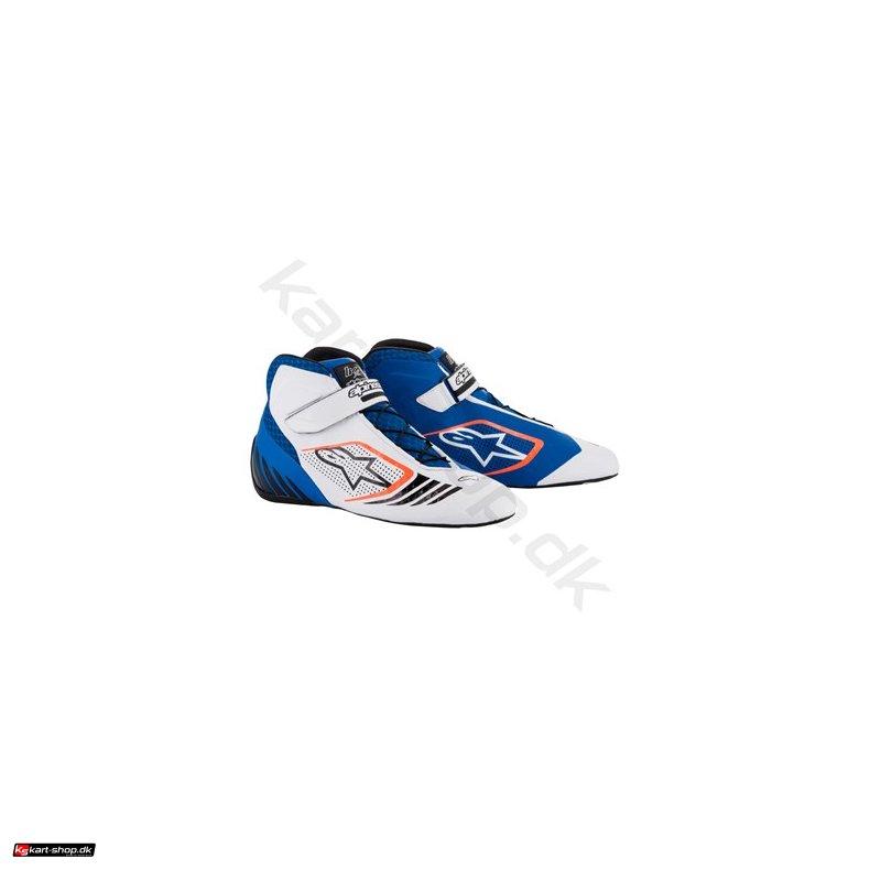 Alpinestars Tech-1 KX sko, bl/hvid/orange fluo, str. 34-47