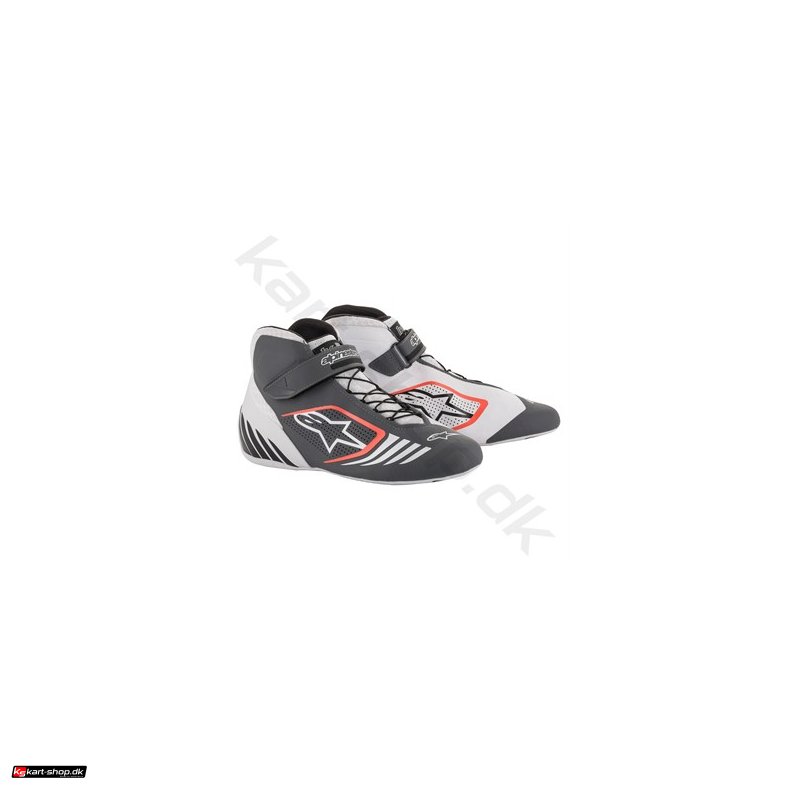 Alpinestars Tech-1 KX sko, hvid/gr/rd fluo, str. 34-47