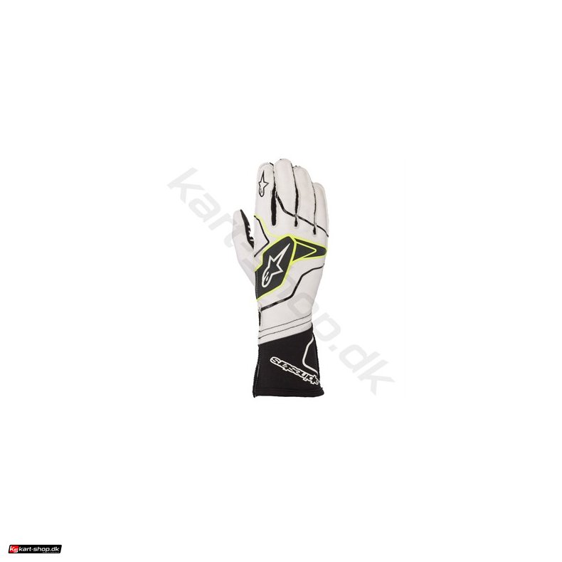 Alpinestars Tech-1 KX v2 handske, hvid/sort, Str. S-XXL
