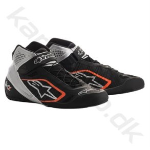 Alpinestars Tech-1 KZ sko, sort/slv/orange fluo, str. 36
