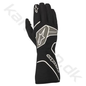 Alpinestars Tech-1 Race v2 handske, sort/hvid - KUN I STR. M.