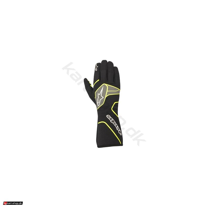 Alpinestars Tech-1 Race v2 handske, sort/gul fluo KUN I STR. L