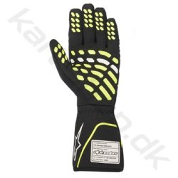 Alpinestars Tech-1 Race v2 handske, sort/gul fluo KUN I STR. L