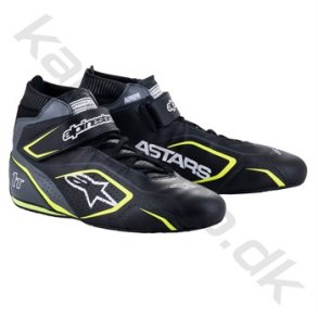 Alpinestars Tech 1-T v3 sko, sort/cool gr/gul, str. 37-47