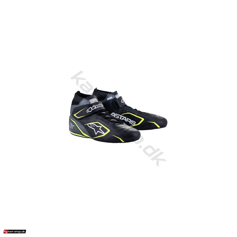 Alpinestars Tech 1-T v3 sko, sort/cool gr/gul, str. 37-47