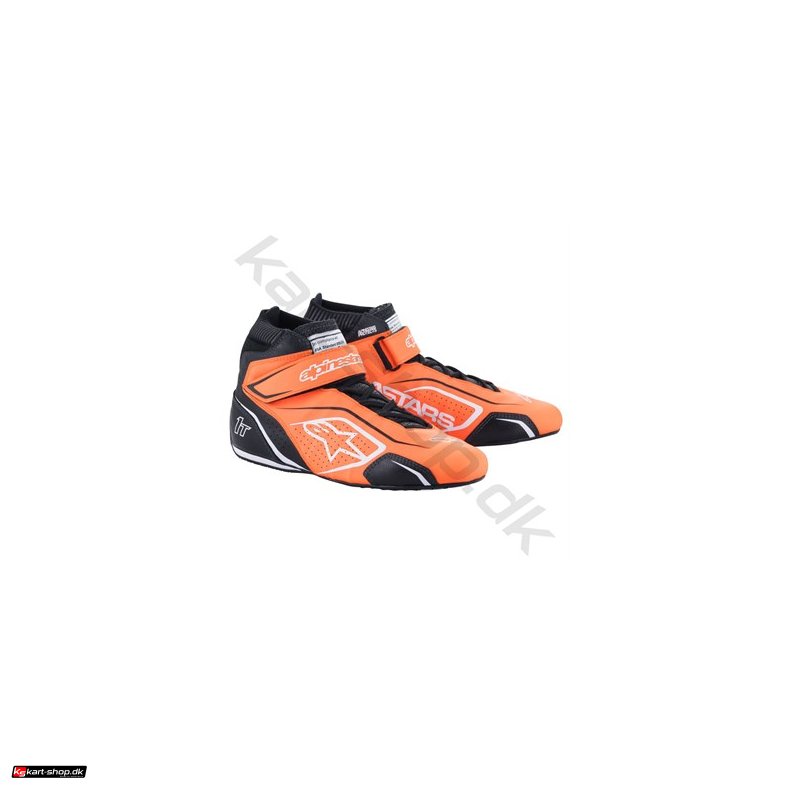 Alpinestars Tech 1-T v3 sko, orange fluo/sort/hvid, str. 37-47