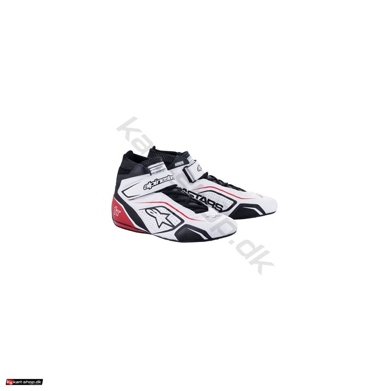 Alpinestars Tech 1-T v3 sko, hvid/sort/rød, str. 37-47
