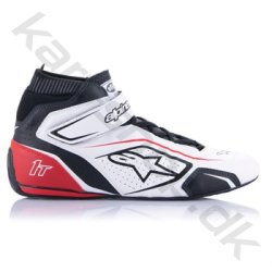 Alpinestars Tech 1-T v3 sko, hvid/sort/rd, str. 37-47