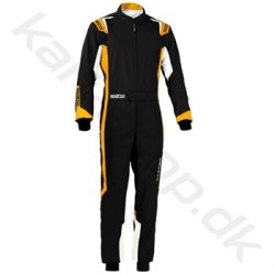 Sparco Thunder karting kredragt, sort/orange fluo, Str. XS-XXL