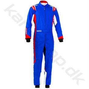 Sparco Thunder brne karting kredragt, bl/rd, Str. 120-150 cm