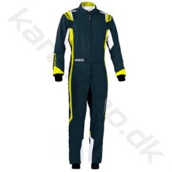 Sparco Thunder karting kredragt, sort/gul fluo, Str. XS-XXL