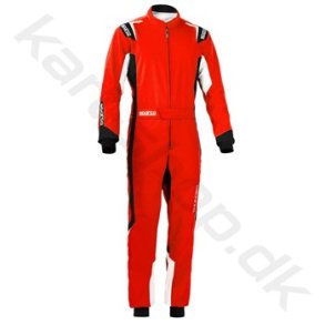 Sparco Thunder karting kredragt, rd/sort, Str. XS-XXL