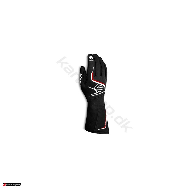 Sparco Tide handske, sort/rd, str 8-13