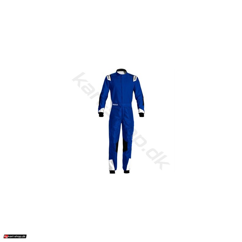 Sparco X-Light karting kredragt, electric bl/hvid/sort, Str. 52