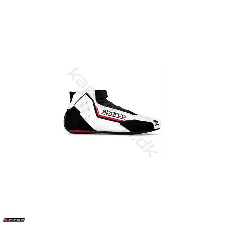 Sparco X-Light sko, hvid/rd, str. 37-48