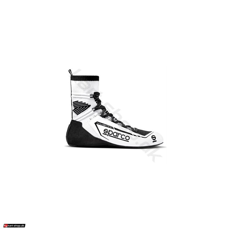 Sparco X-Light+ sko, hvid/sort, str. 39-46