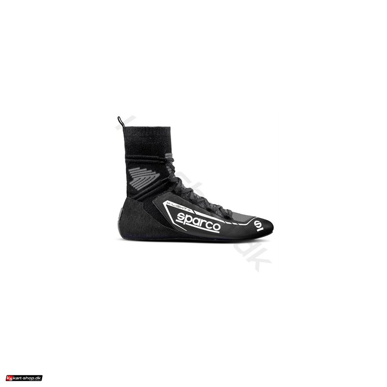 Sparco X-Light+ sko, sort/hvid, str. 39-46