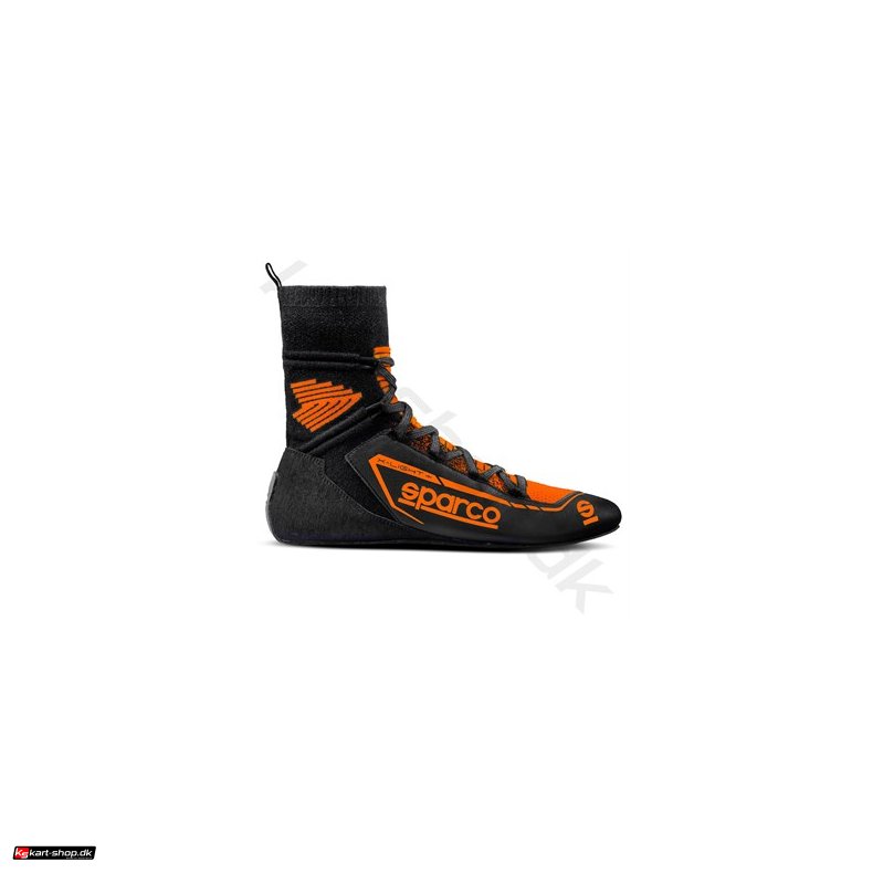 Sparco X-Light+ sko, sort/orange fluo, str. 39-46